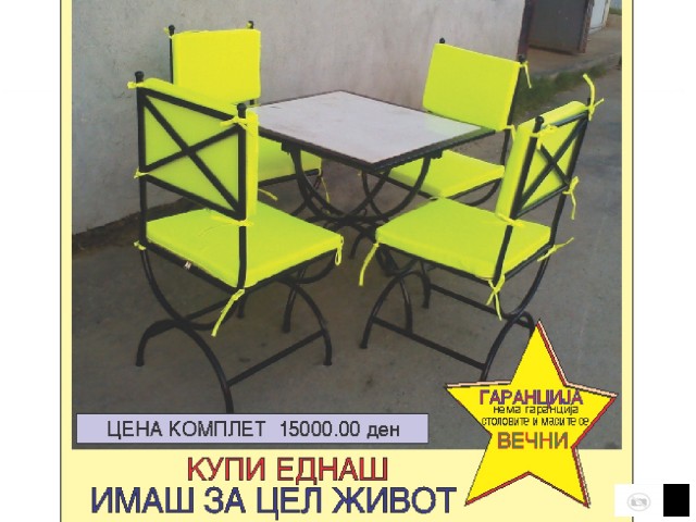 Metalni Stolovi I Masi(mermer) Za Terasi