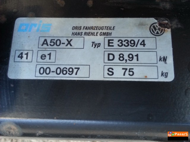 Продавам оригинална ЕВРО КУКА (evro Kuka) Golf4(iv