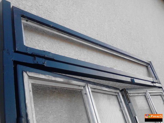 Vlezna Vrata Zelezna So Aluminiumski Profili Garaz