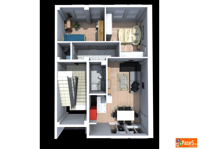 Dolno Vodno Stan 63m2 Vo Gradba 20%popust