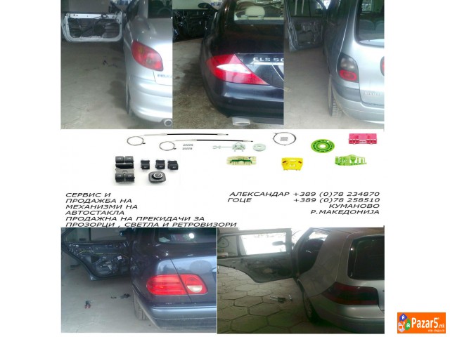 Servisiranje Na Mehanizmi Na Avto Stakla Prodazba 