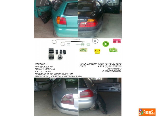 Servisiranje Na Mehanizmi Na Avto Stakla Prodazba 