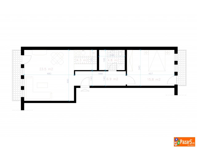 Se Prodava Dvosoben Stan Vo Centar