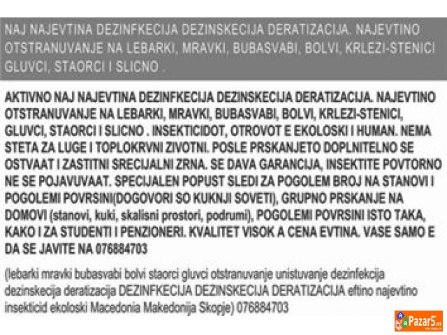 Lebarki Bubasvabi Mravki Krlezi-stenici Gluvci Ddd