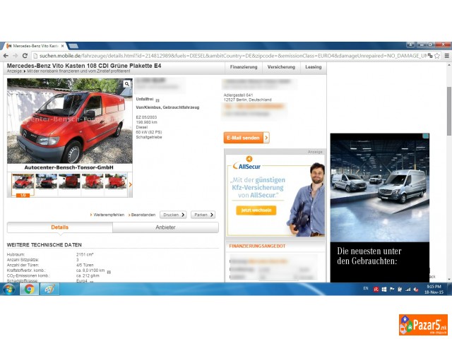 Mercedes Vito 108 Cdi 2003g 2.2