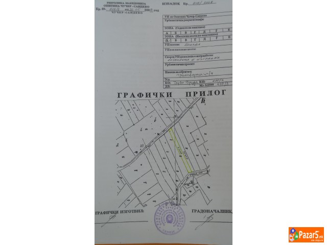 Se Prodava Plac 1253m2 Vo S. Brazda