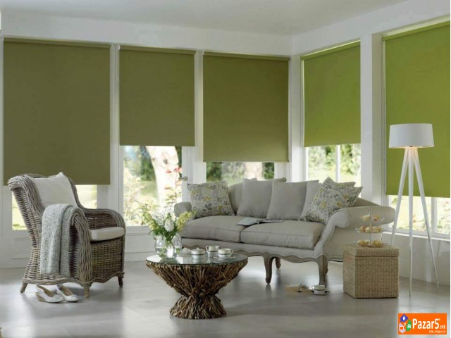 Корнизи, завеси, внатрешни ролетни, тапети