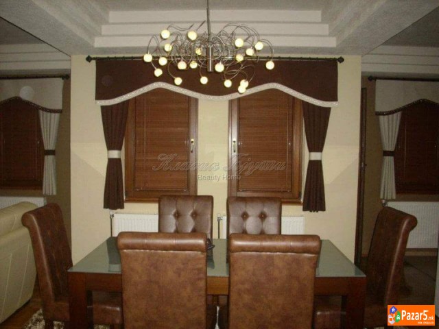 Корнизи, завеси, внатрешни ролетни, тапети