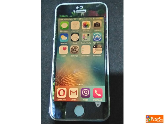  Се продава Iphone 5s Silver 16gb- одлично зачуван