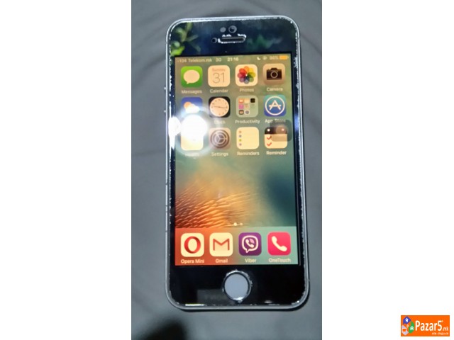  Се продава Iphone 5s Silver 16gb- одлично зачуван