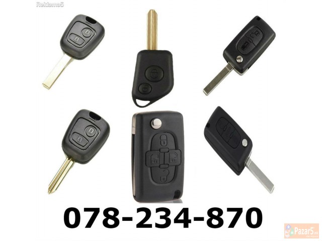 Kluc Klucevi Ford Fiat Mazda Jeep Opel Citroen Vw 