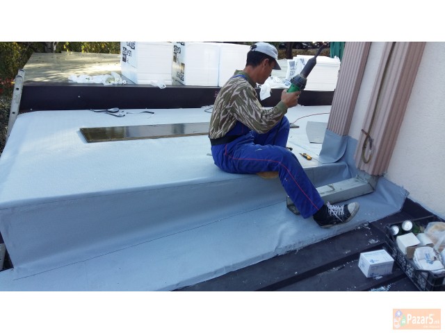 Изведба на рамни кровови со ПВЦ кровна мембрана 