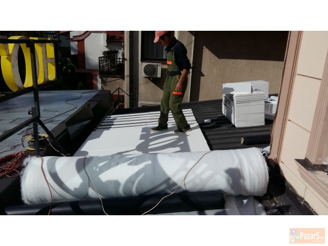 Изведба на рамни кровови со ПВЦ кровна мембрана 