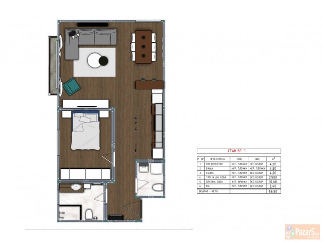 Продажба на нови станови во Населба Црниче