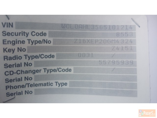 Opel Astra 1.6 105 Ks + Plin