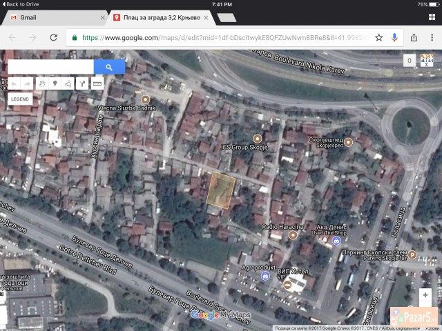 Плац за зграда Скопје, Крњево спроти МТВ