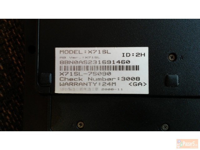 Laptop Asus 17" + ТОРБА