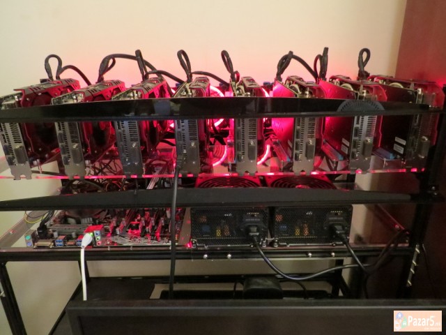 Mining Rig So 7 Kartici Asus Mining Edition 200mh/