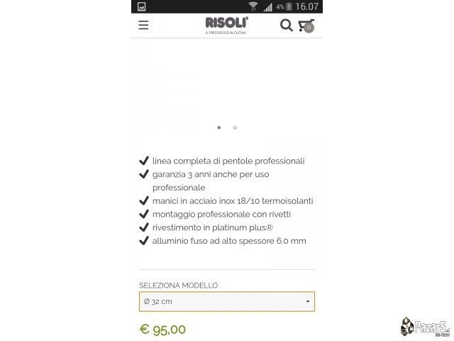 Prodavam Profesionalna Italijanska Tava Za Ugostit