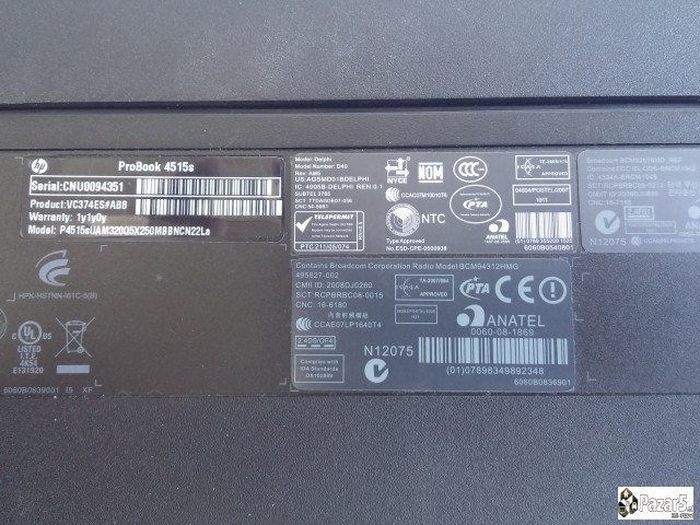 Lap Top Hp/probook 4515s Itno - Za Delovi