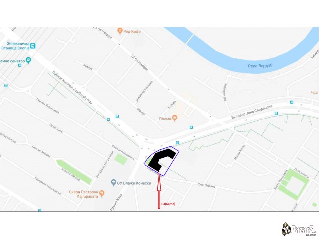 66м2 Стан во објект во изградба„Порта Аеродром“