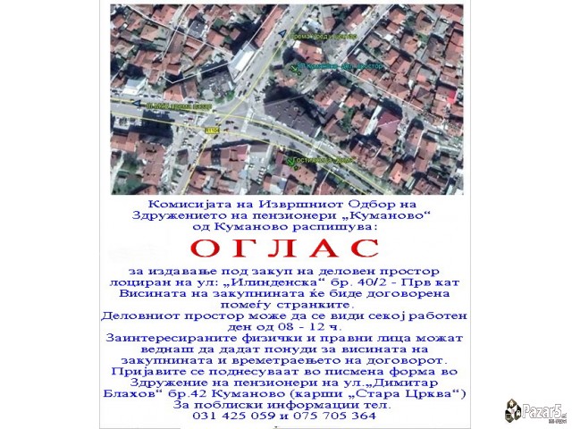 ИЗДАВАЊЕ НА ДЕЛОВЕН ПРОСТОР