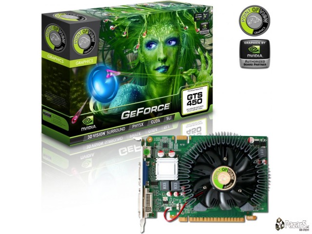 Nvdia Geforce Poinofview Gts 450 2gb Gddr5 128bit 