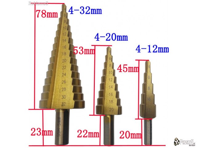  Germanski Set-komplet Hss Konusni Burgii(burgija)