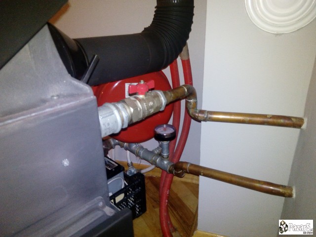 Камин Алфа Плам Рустик за парно