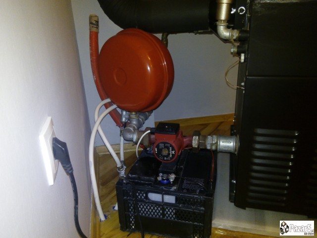 Камин Алфа Плам Рустик за парно