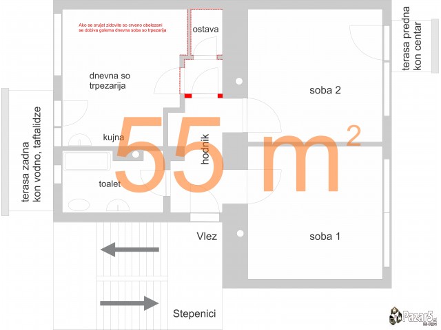 Стан во Центар 55м2