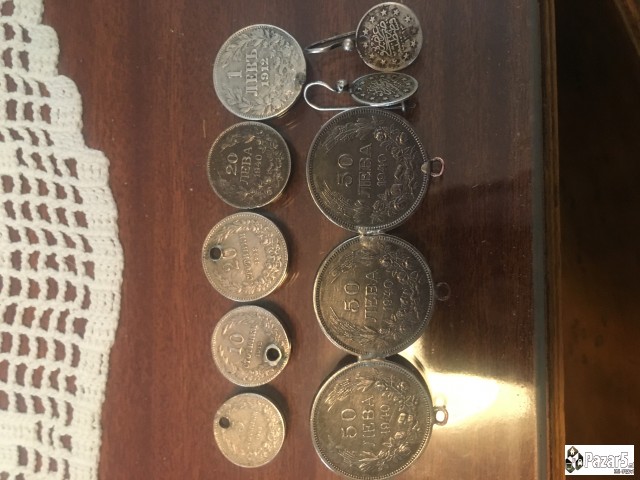 Stari Srebreni Moneti I Srebreni Obetki Racna Izra