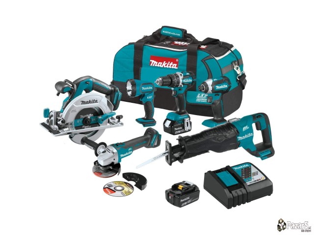Makita Lxt 18v 6 Piece Cordless Combo Kit