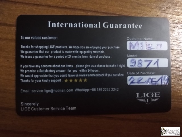 Lige 9871 кварцен часовник