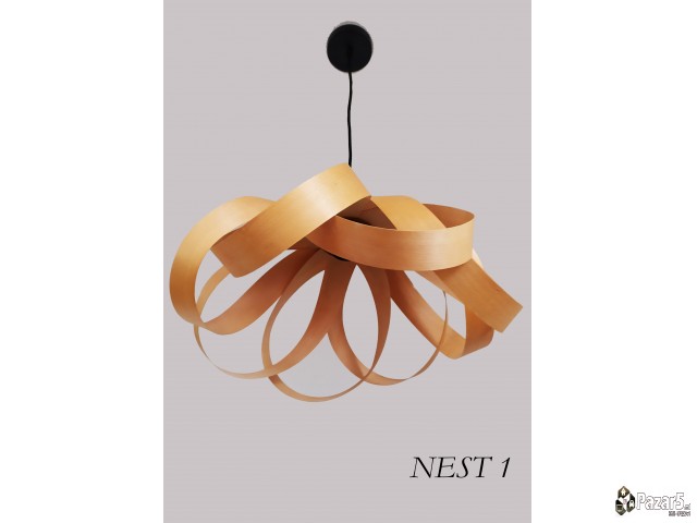 Дрвен лустер од бука кој создаваа уникатни сенки н