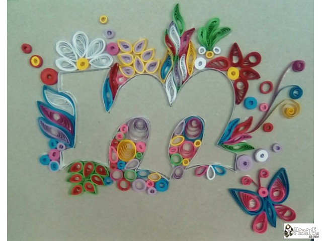 Izrabotka Na Iminja Vo Quilling Tehnika