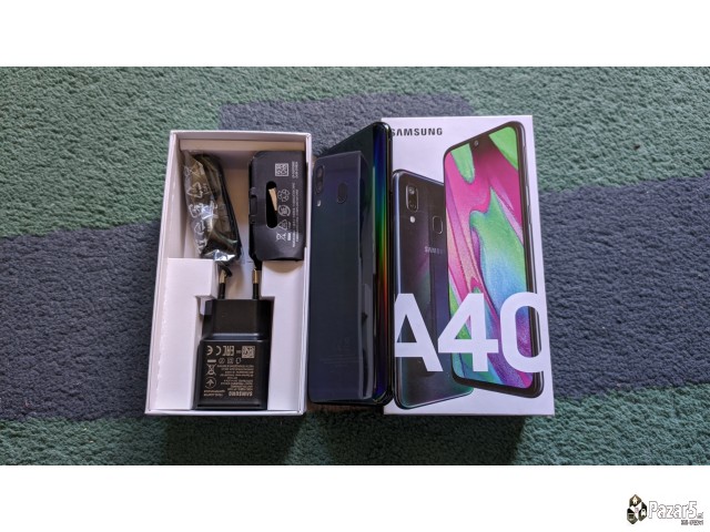 Kako Nov! Samsung A40 Black 4gb Ram 64gb Full Pack