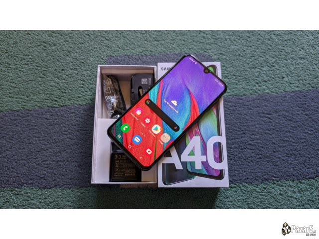 Kako Nov! Samsung A40 Black 4gb Ram 64gb Full Pack