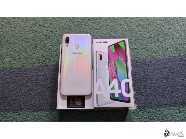 Kako Nov! Samsung A40 White 4gb Ram 64gb Full Pack