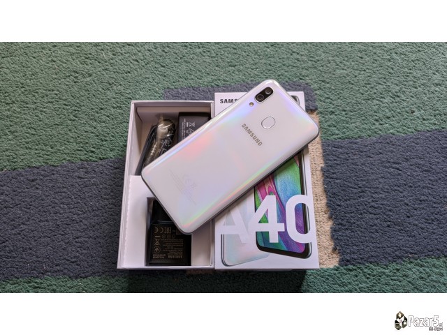Kako Nov! Samsung A40 White 4gb Ram 64gb Full Pack