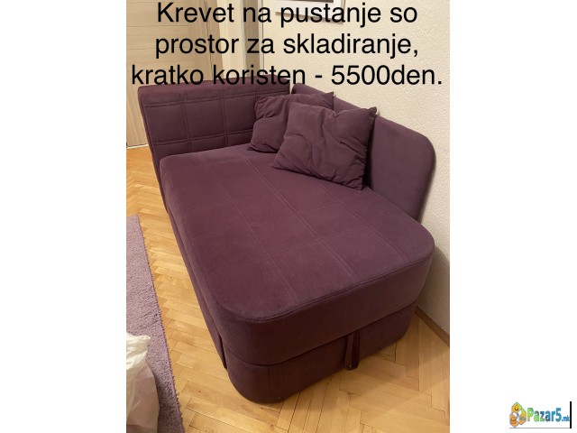 Krevet Na Pustanje So Prostor Za Skladiranje