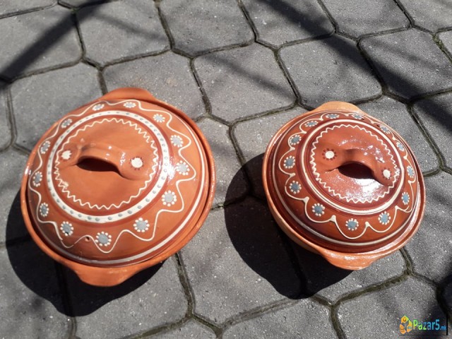 Kupi Zemjeni Tavi So Kapak I Bez Kapak So Vrven Kv