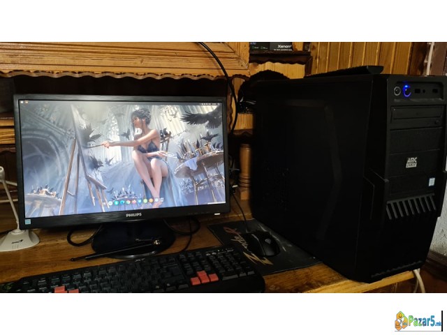 Продавам комплет гејмерски компјутер со монитор, т