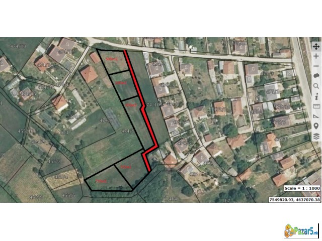 ПРОДАВАМ ПЛАЦЕВИ ОД 500m2 ДО 713m2