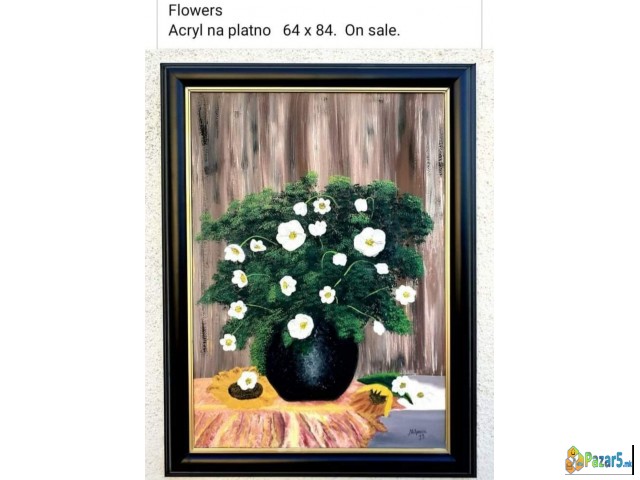 Оригинални уметнички слики, рачно насликани во ате