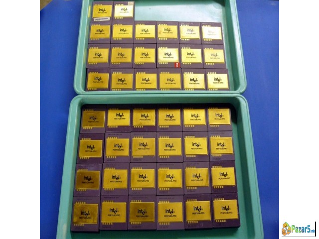 Ceramic Cpu Gold Intel Processor Scrap 