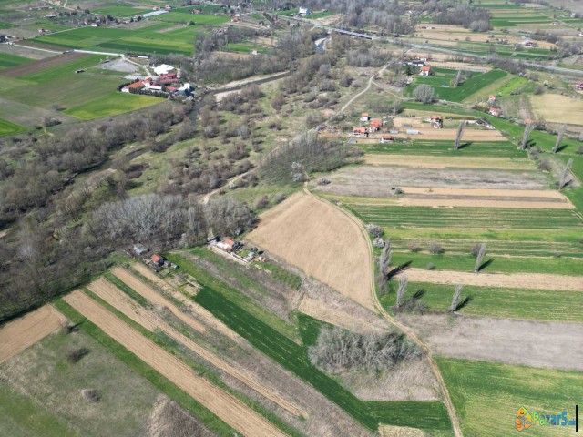 нива во Војник до река