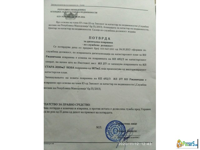 Niva Vo S.rzanicino Vo  Vikend Naselba Kantradzica