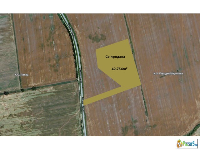 Se Prodava Niva 42.754 M² – Medzhitlija, 1 Km Do Gra